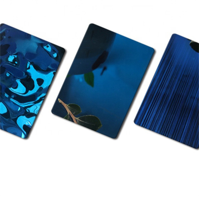 SS316 Mirror Stainless Steel Water Ripple Metal Sheet Ceiling Panel 5mm